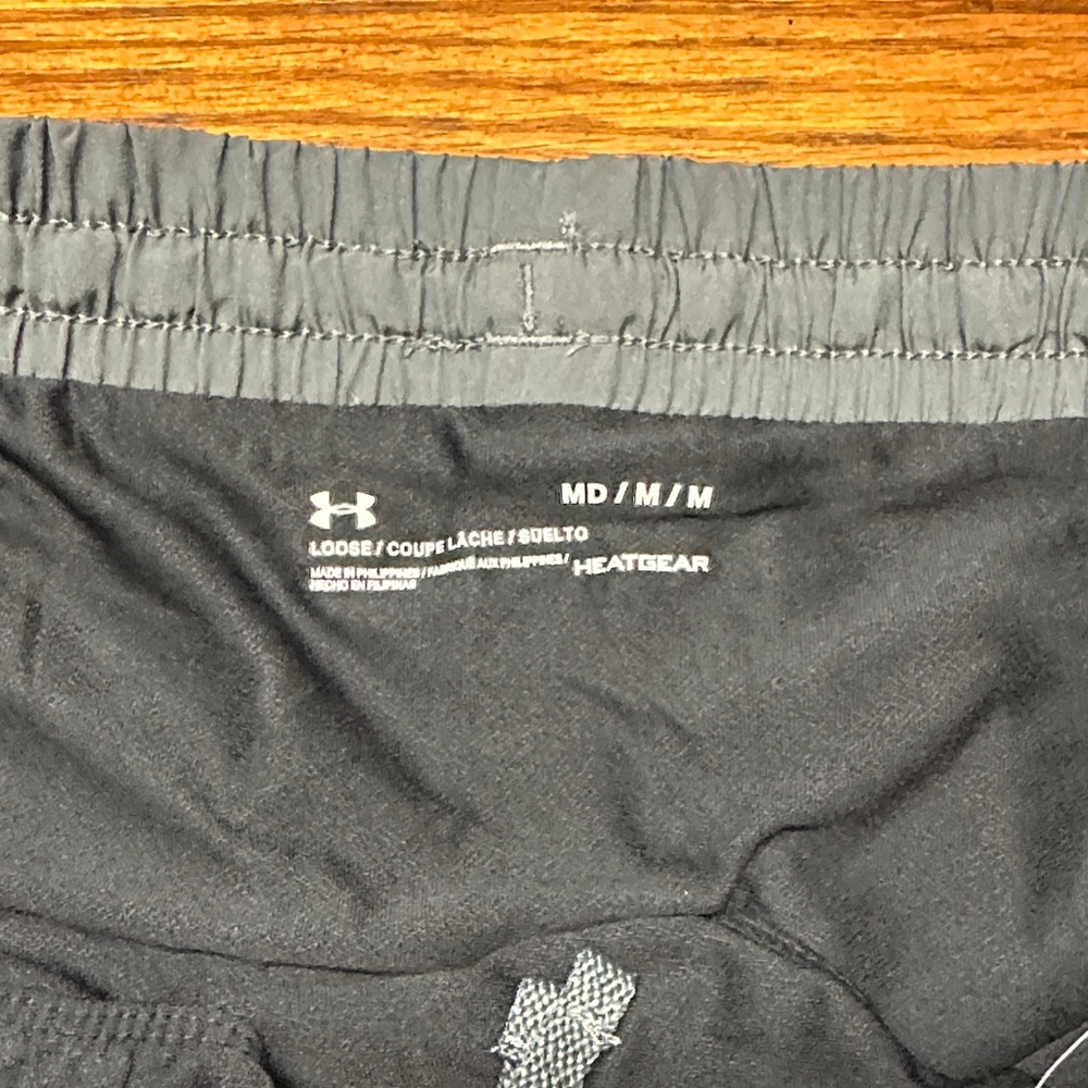 Under Armour Women's Gray and Pink Athletic Shorts - Picture 5 of 8